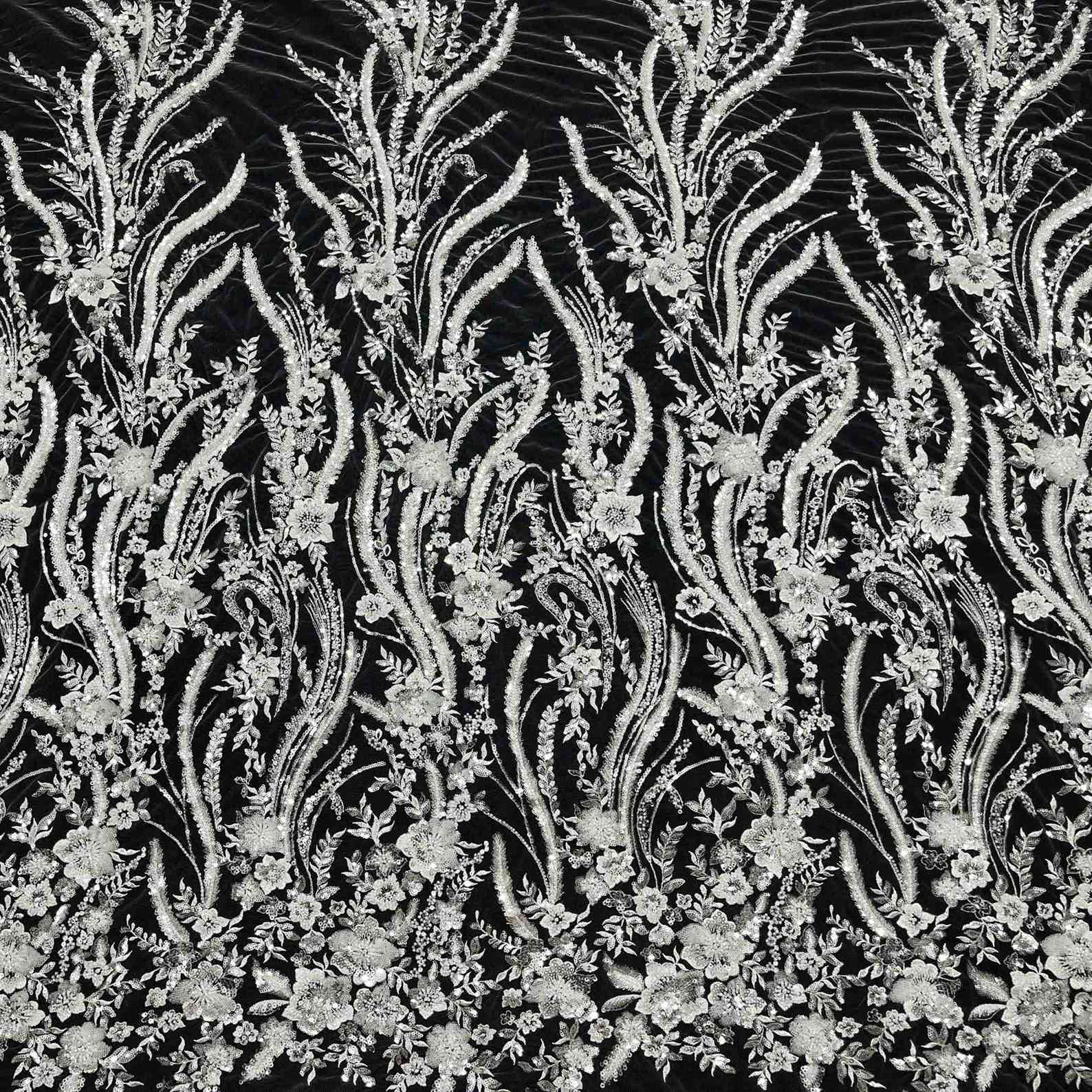 MOQ is 5 yards（Pure white is not off white）
